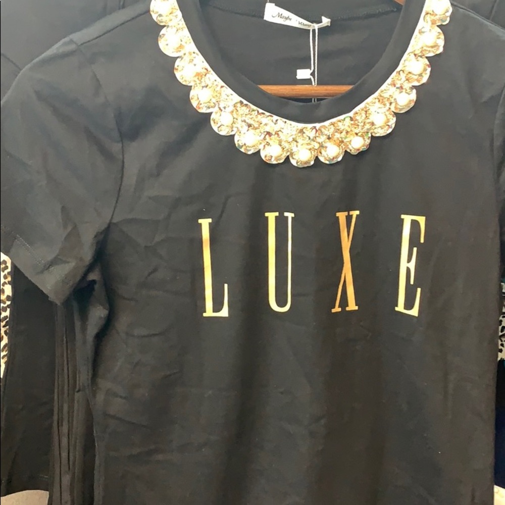 Luxe black shirt